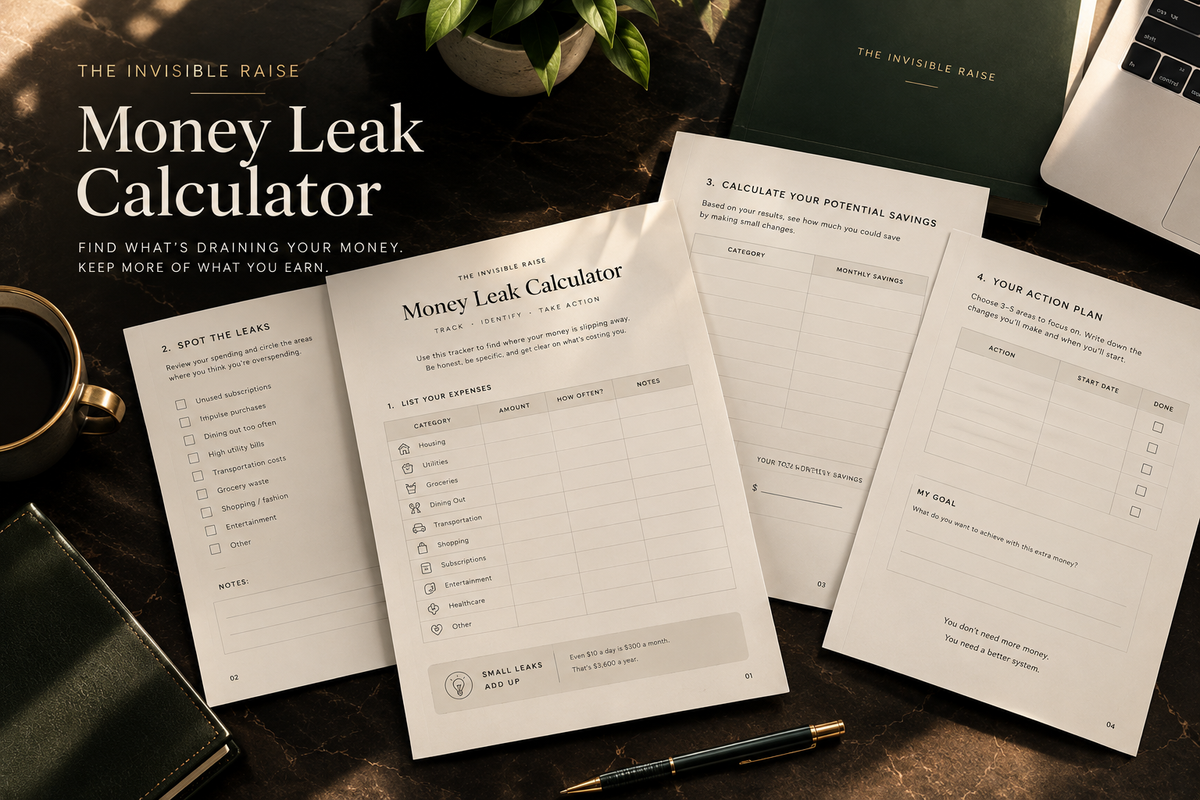 The Invisible Raise + BONUS: Money Leak Calculator